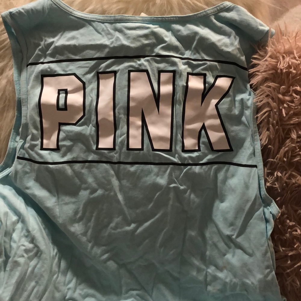 Baby blue Victoria Secret Pink shirt